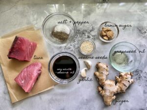 Sesame-Ginger-Ahi-Tuna-Steaks-Ingredients - Allrecipes