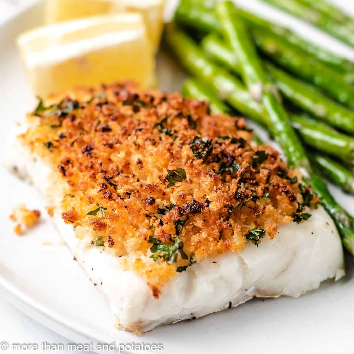 Baked Halibut with Crispy Panko Recipe