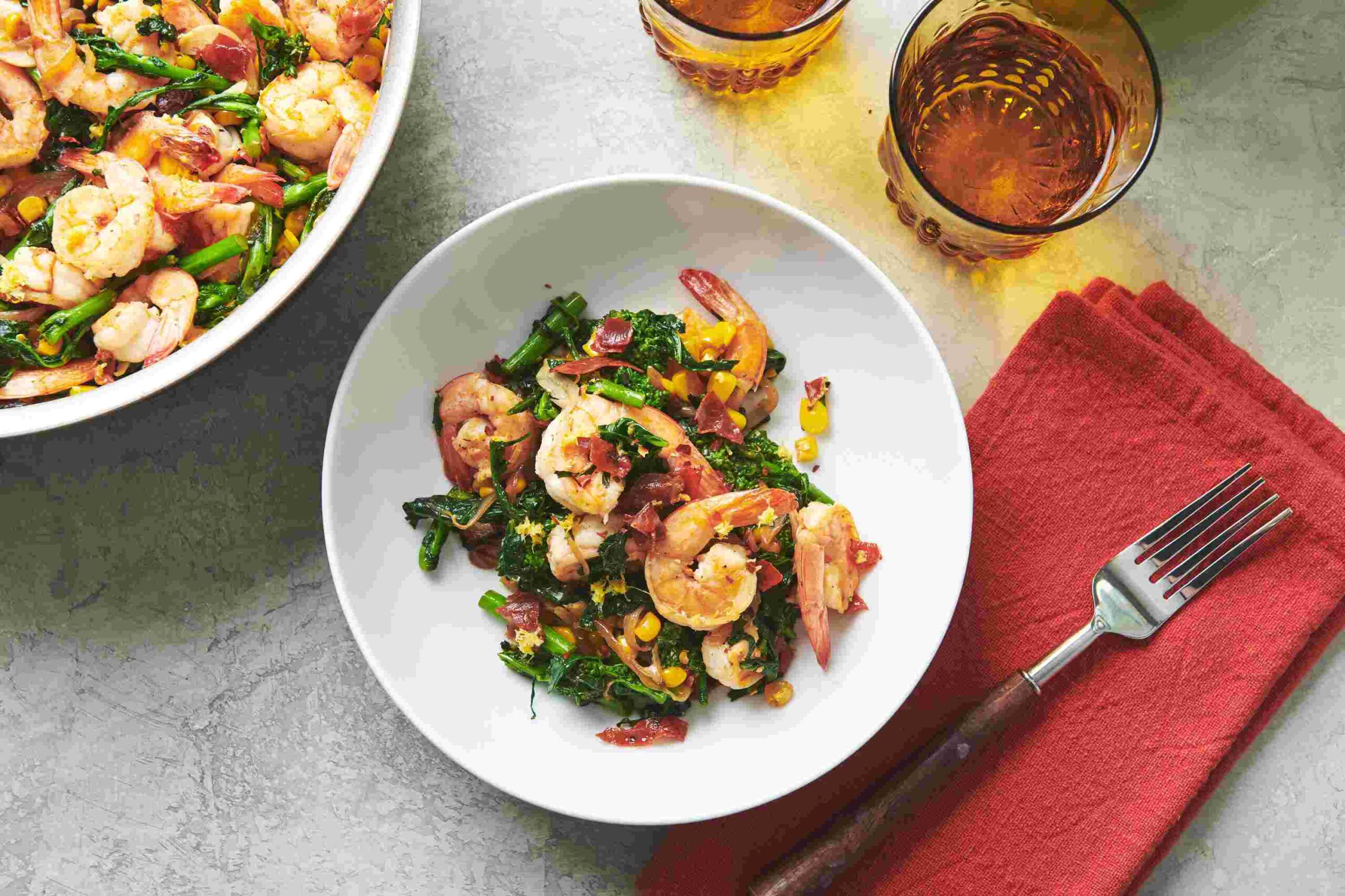 Sautéed Shrimp with Spinach Recipe